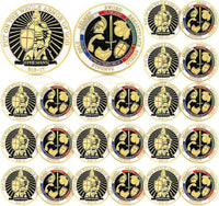 Nosiny 20 Pcs Armor of God Coins Metal Christian Challenge Coins - Distinct Style