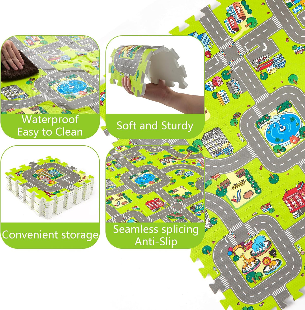 Baby Play Mats for Floor, Foam Play Mat - image 3