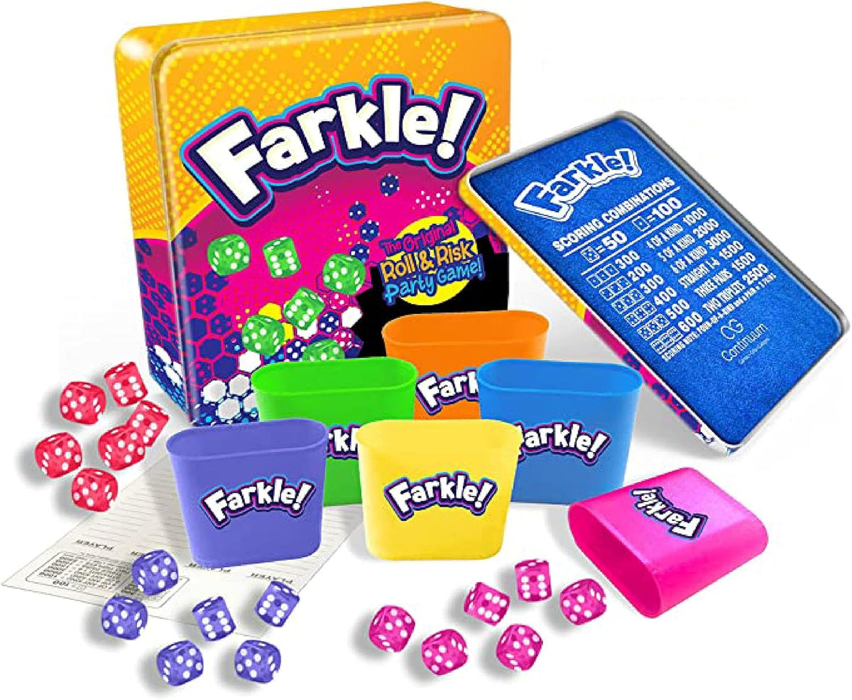 Farkle Deluxe Dice Games Set Includes 36 Colorful Dice - Deluxe