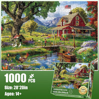 1000 Pieces Puzzle for Adults - Country Clubhouse - image 2