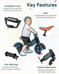 RIDYEE Toddler Balance Bike 2 Year Old - GreenSport - image 3