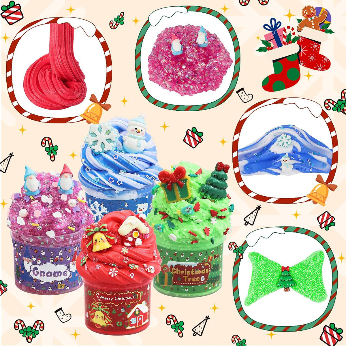 6-Pack Pink Slime Kit for Girls - Stocking Stuffers - image 3