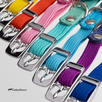 Soft Leather Cat Collar with Safety Elastic Strap - Neck Fit 8"-11" / Pink - image 4