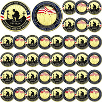 Landical 40 Pcs Military Challenge Coins Collection Set Bulk - Pretty