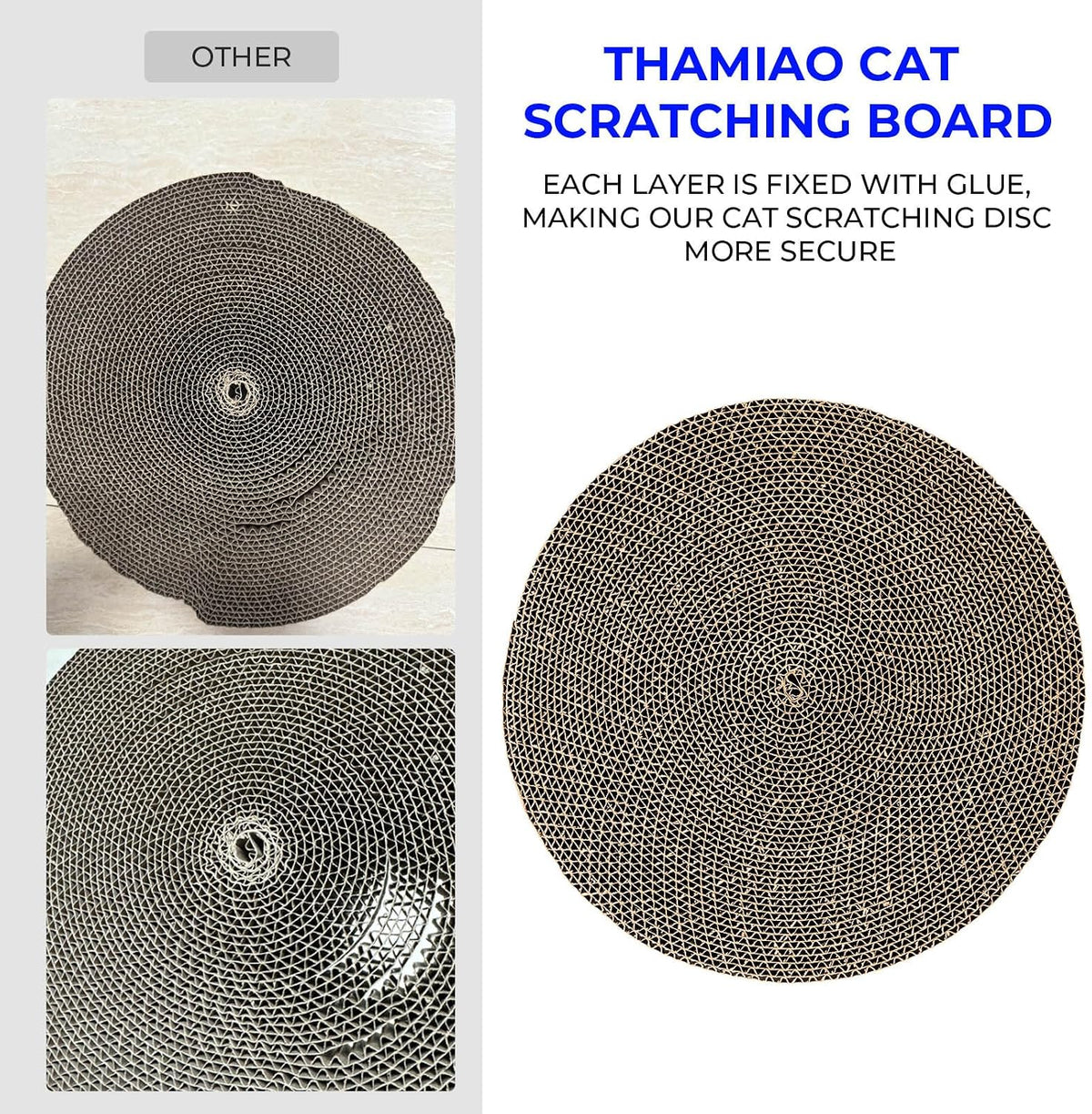 Round Cat Scratcher Refill - 5 pcs - image 3