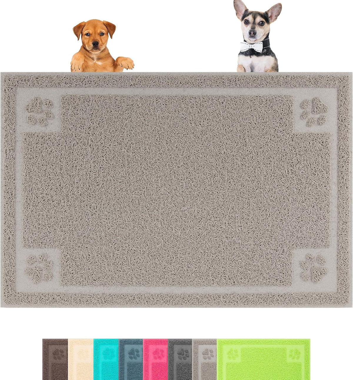 Darkyazi Pet Feeding Mat Large for Dogs and Cats - Gray Sand