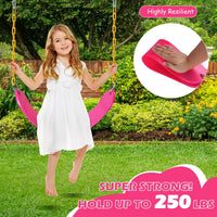 Sunnyglade 2PCS Swings Seats Heavy Duty with 66" Chain Support 250lb - Pink / 2 - image 4