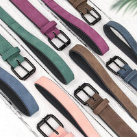 Didog Soft Padded Leather Dog Collar and Leash Set, Heavy Duty Dog Leash and Collar Set with Metal Buckle, Breathable Dog Collars with 4FT Leather Dog Leash for Small Medium Large Dogs, Purple, XL