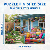 Nattork Jigsaw Puzzle 1000 Pieces for Adults - Garden Cottage - image 2
