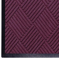 WaterHog Diamond | Commercial-Grade Entrance Mat with Rubber Border – Indoor/Outdoor, Quick Drying, Stain Resistant Door Mat (Bordeaux, 6' x 12')