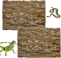 10PCS Cork Tile Background Bark 7.9”Lx7.9”W Reptile Tank Background - 2PCS - 15.7" x 11.8"