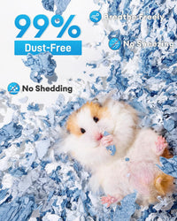BUCATSTATE Hamster Bedding 15L, 99% Dust-Free Paper Bedding - Ocean Blue / 70L - image 2