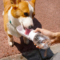 Dog Water Bottle,Portable Foldable with Carbon Filter&Water Return – Essentials for Dogs - 10oz / White - image 3