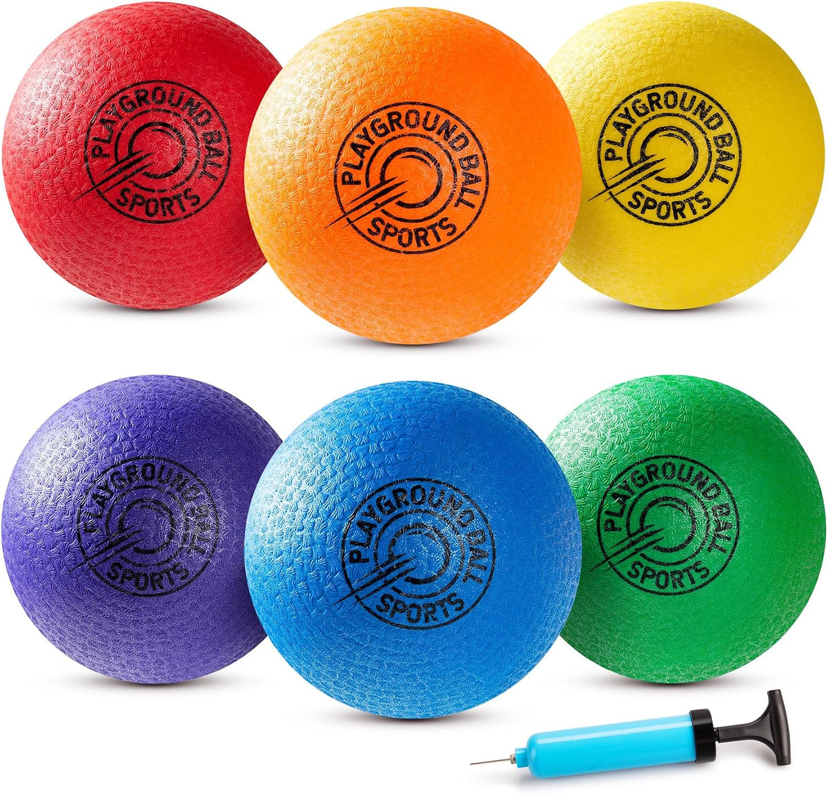 EVERICH TOY Playground Balls Kickball - Multicolor - Purple / 6 Pack