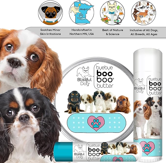 The Blissful Dog 8 oz TIN Cavalier King Charles Spaniel Booboo Butter