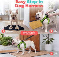 Voyager Step-in Air Dog Vest Harness - Lime Green 2-Tone / L (Chest: 18 - 20.5") - image 2