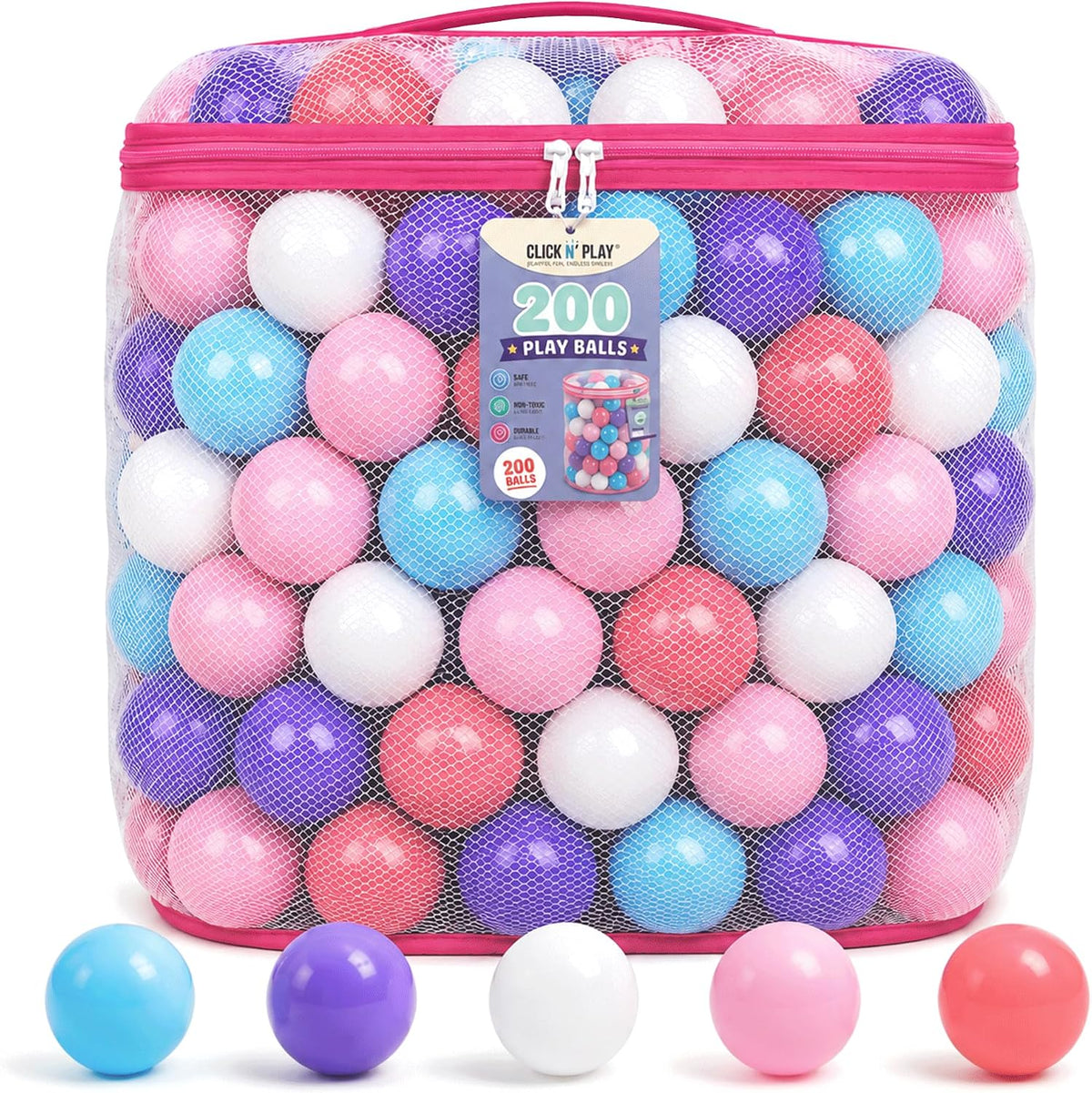 Ball Pit Balls, Bright & Pastel Multicolor Plastic Balls For Kids – Fun for Kids & Family