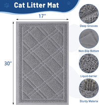 Smiry Cat Litter Box Mat 30x17 - 30x17 / Grey - image 3