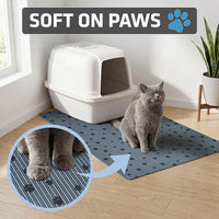 Drymate Cat Litter Box Mat, Litter Trapping Mat - Dark Grey / 28x36 Inch (Pack of 1) - image 4