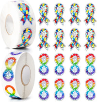 BeYumi Halloween Neon Christian Sticker - Laser Autism Awareness