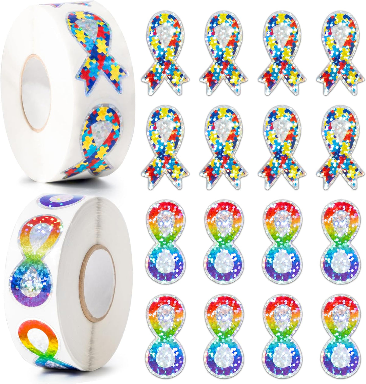 BeYumi Halloween Neon Christian Sticker - Laser Autism Awareness
