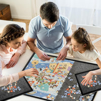 Yunihome puzzle board for 1000 pieces with 4 sorting trays and protective cover - view 15