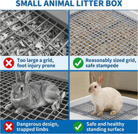 WUWEOT 2 Pack Large Rabbit Litter Box - image 3