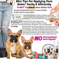 The Blissful Dog Pied French Bulldog Unscented Nose Butter - Dog Nose Butter, 16 Ounce