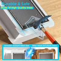 3-Flap Never Rust Extra Large Dog Door for Doors with Sliding Lock - X-Large / For Door - image 4
