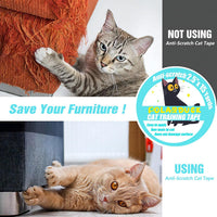 Anti Cat Scratch Tape: 4 inches x 30 Yards Cat Training Tape 100% - 2.5 Inches X 15 Yards - image 2