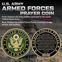 Military Gift Shop Air Force Armed Forces Prayer Coin - Army