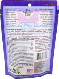 Spry Daily Respiratory and Ocular Support Soft Chews for Cats, with L-Lysine, Superfoods, and Prebiotics for a Strong Immune System, 2.1 oz. (60 count)