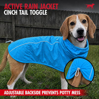 Tuff Pupper Waterproof Dog Raincoat - Pacific Blue / X-Large (60-80 lbs) - image 2