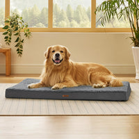 LE SURE Waterproof Dog Bed Cover Replacement - X-Large / Dark Grey-Sherpa / Sherpa - image 2