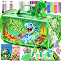 DreamyCandy 70 Pcs Washable Markers Set for Kids 4-8 - Green Dinosaur