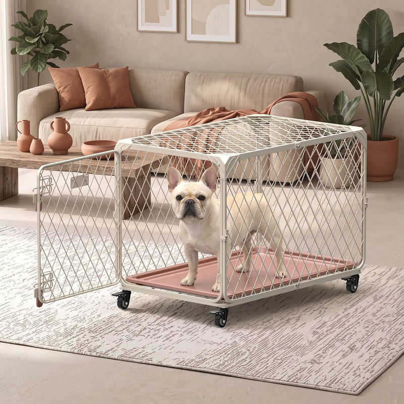 30 Inch Diamond Mesh Dog Crate for Small Dogs - 30.0"L x 19.0"W x 20.0"H