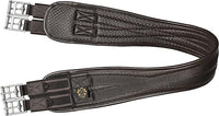 T TEKE Contoured Chafeless Girth for Horses, Airflow Waffle PVC Foam Construction with Double Side Heavy Duty Cotton Elastic and Stainless Steel Buckles (38"-56")
