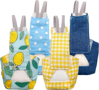 VANFAVORI Bird Diaper Flight Suit with 80-inch Leash, M Size - Blue with White Dots - image 4
