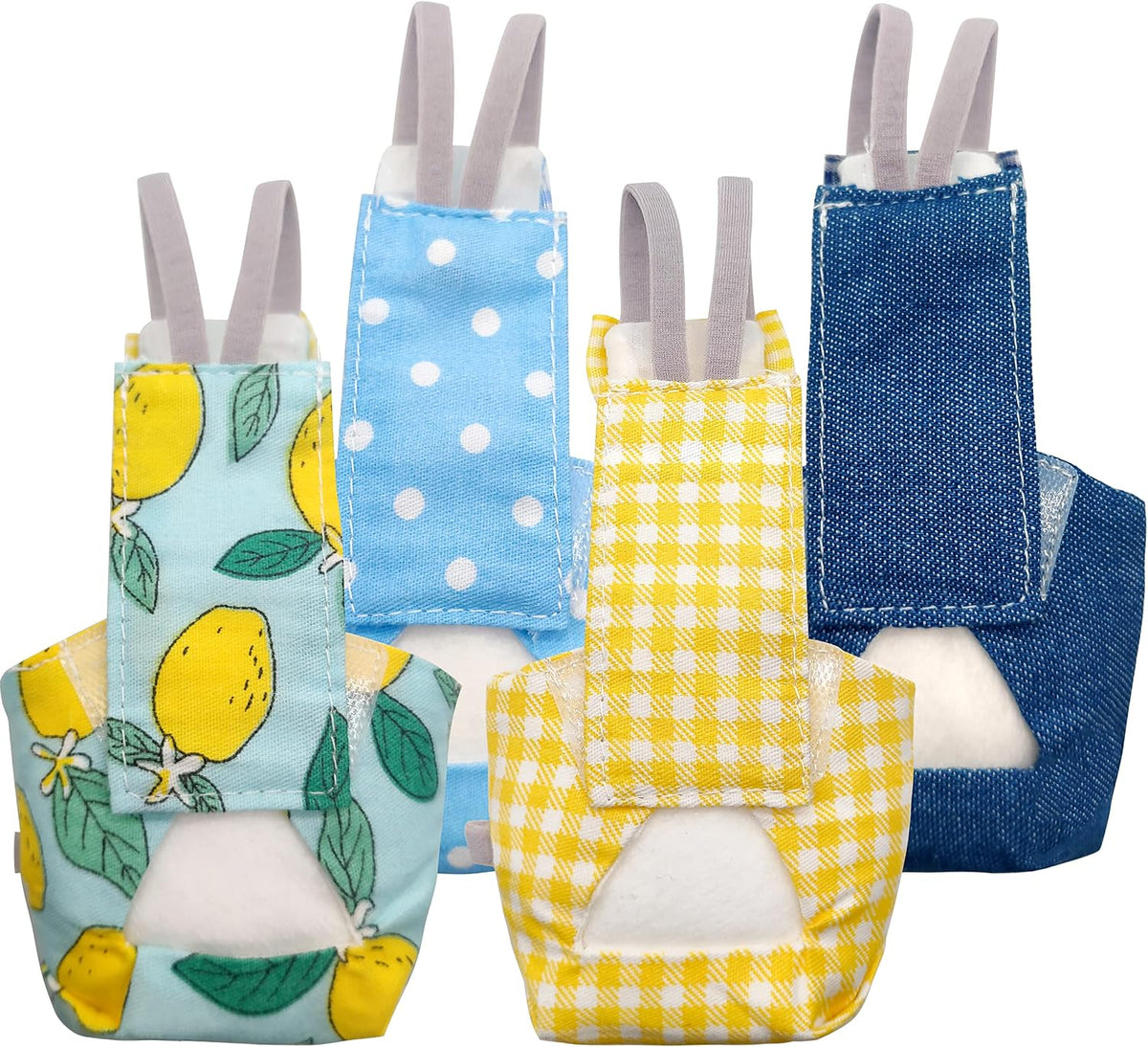 VANFAVORI Bird Diaper Flight Suit with 80-inch Leash, M Size - Blue with White Dots - image 4