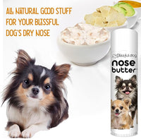 The Blissful Dog Long Coat Chihuahua Nose Butter for Dry, Cracked Skin, Lick-Safe Dog Nose Balm with Moisturizing Shea Butter, Almond, Olive, and Essential Oils, Pet Supplies, Uncented, 0.50 oz.