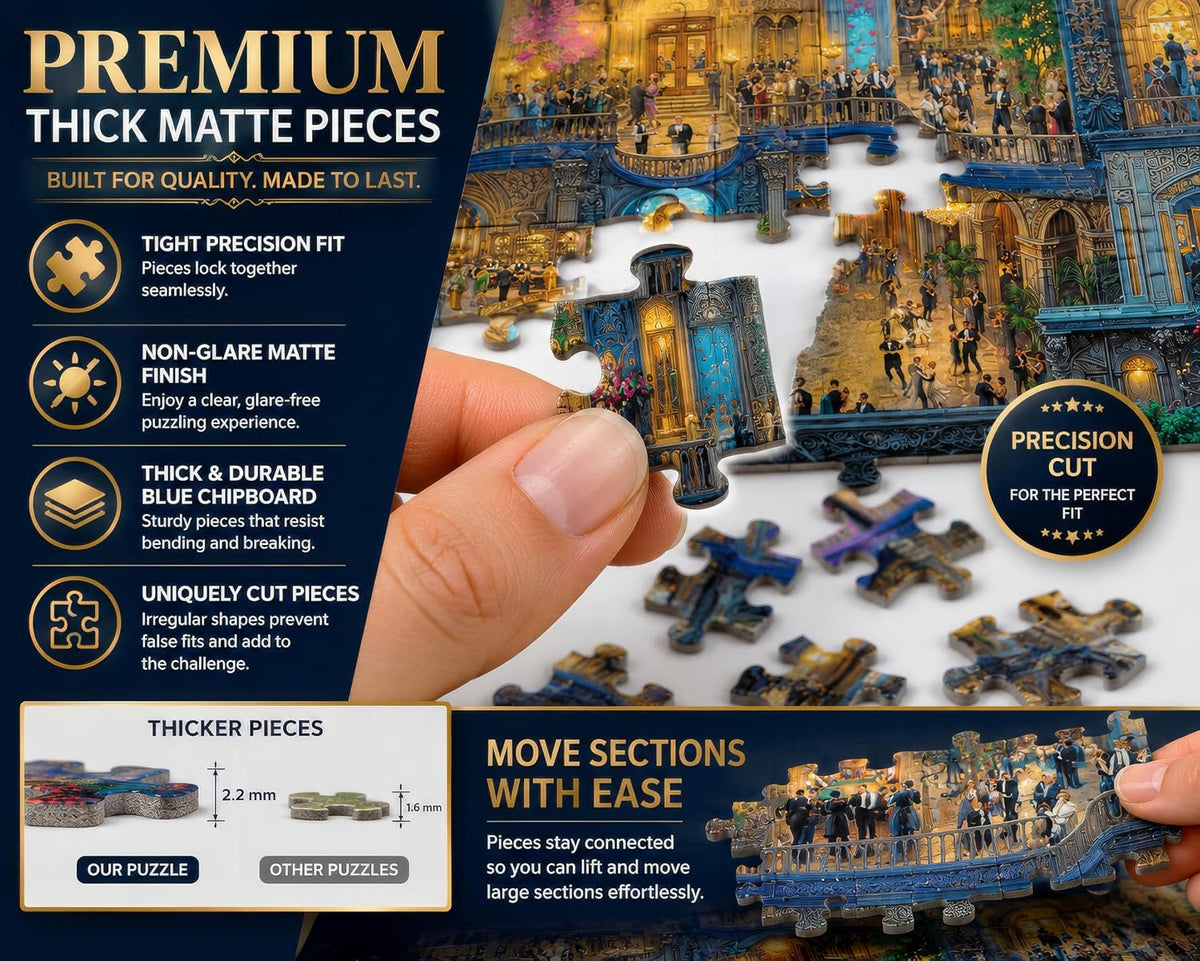 Christmas Advent Puzzle 1000 Piece Countdown 2026 – Fun for Kids & Family - Ghosts of Gatsby - image 3