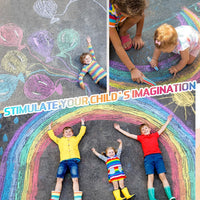 Haoyond dustless chalk for kids in 6 colors with twist-up chalk holders - view 11