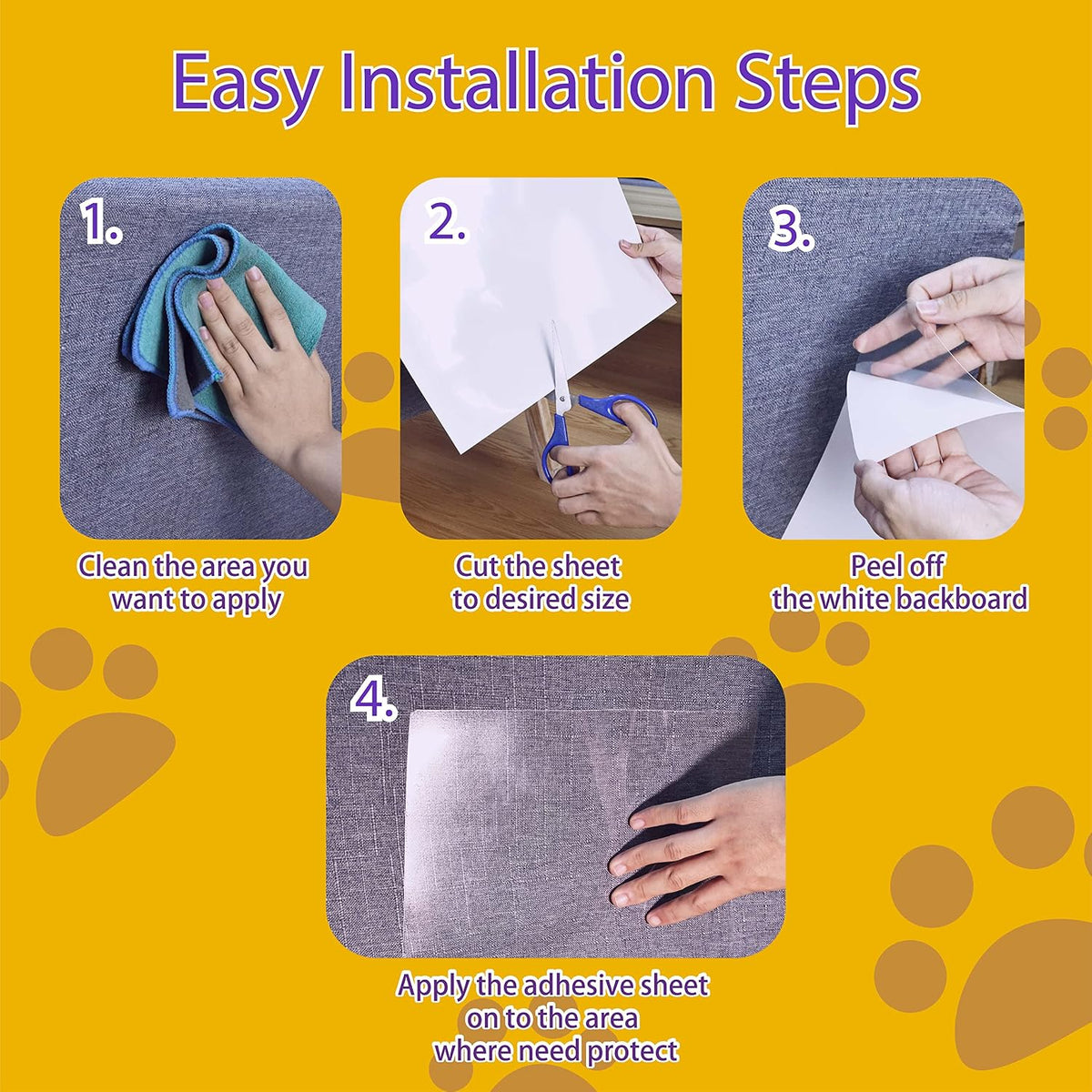 Polamg Cat Scratch Furniture Protector - 16P NO pins - image 4