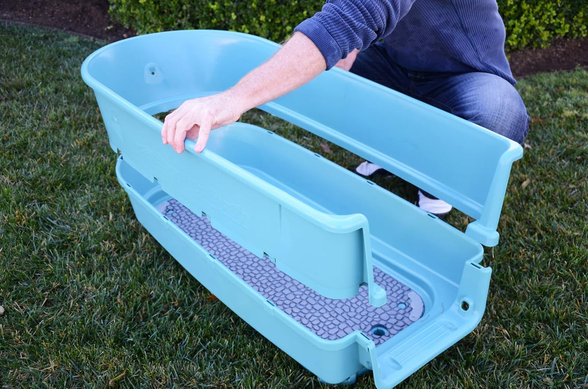 Elevated Pet Bathing, Teal, Large – Essentials for Dogs - Teal / Booster Bath - image 4
