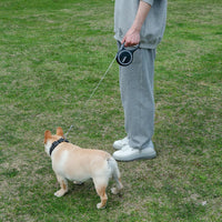 Retractable Dog Leash, 26ft Dog Leash for Small Medium Large Dogs Up to 110lbs, 360° Tangle-Free - 16 ft / Black Gray - image 4