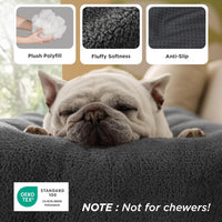 Bedsure Washable XL Dog Bed for Crate, Comfort Fluffy Pet Pillow - 41"L x 27"W x 3"Th (XL-Crate) / Dark Gray - image 3