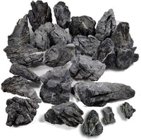 Voulosimi Natural Slate Rocks PH Neutral Stone Perfect Rocks - Seiryu Stone / 44 LB