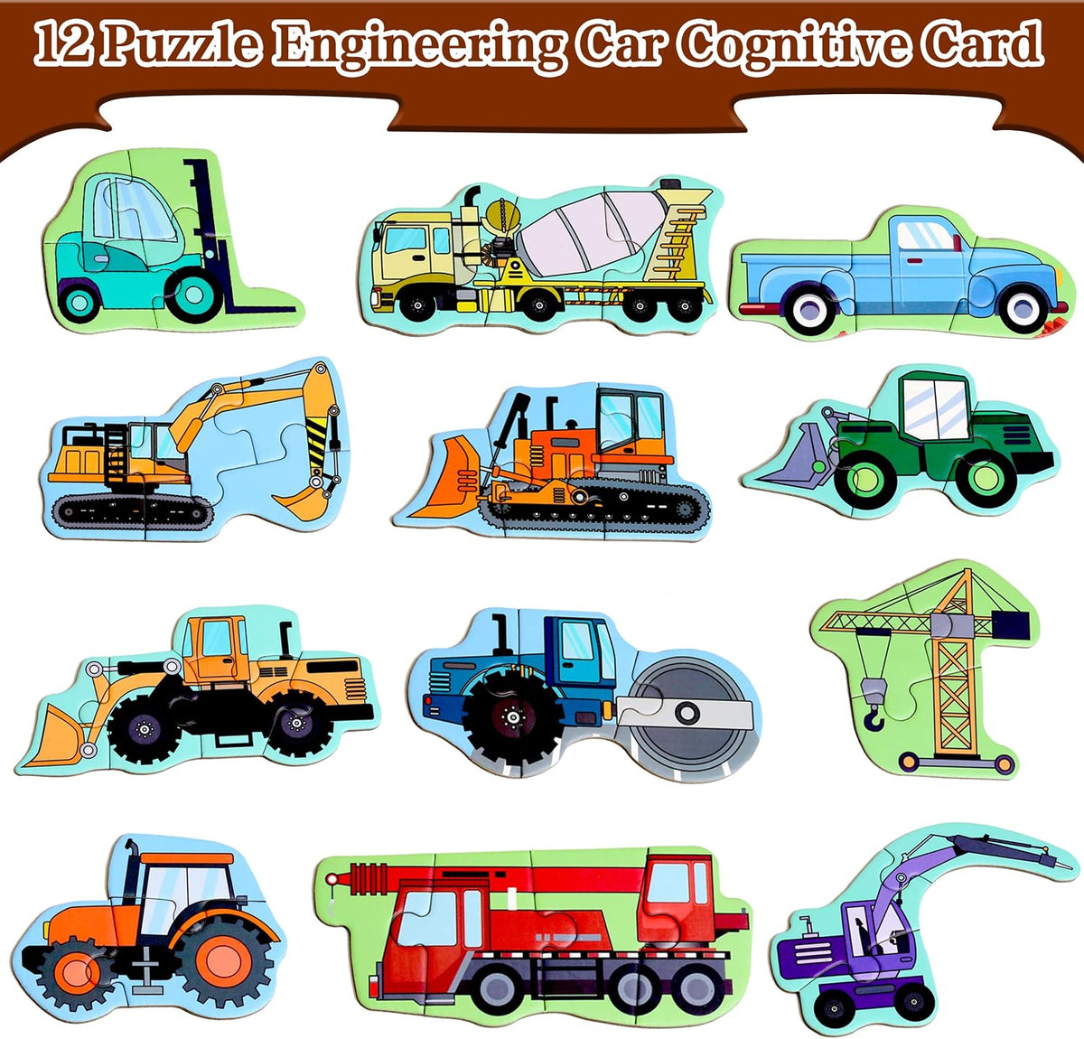 Magnetic Puzzles for Kids Ages 3-5 - Engineering vehicle - image 2