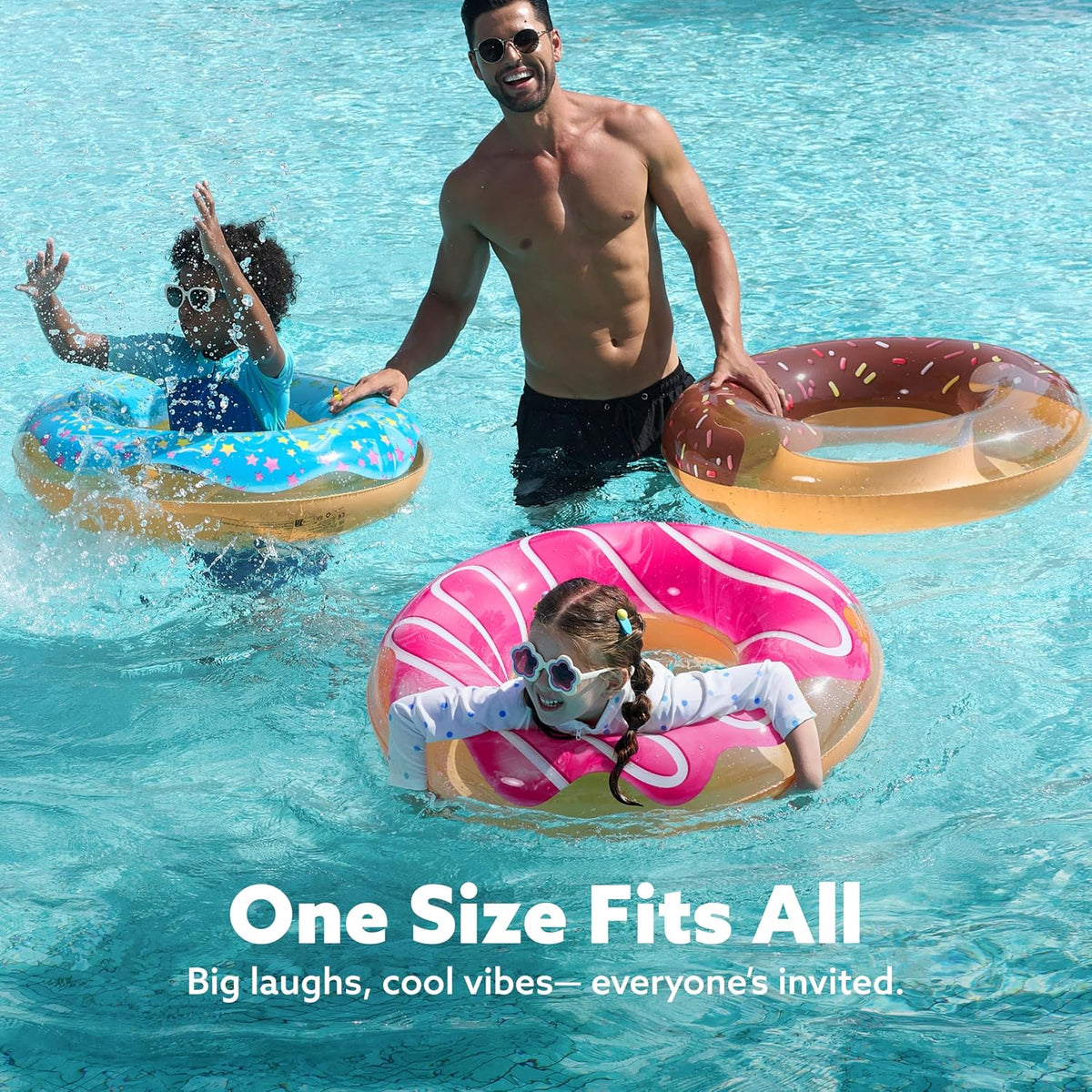 JOYIN Donut Pool Float 32” - Donut - image 3