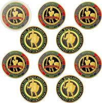 Nosiny 10 piece armor of God prayer coins in classic style alloy metal - view 10